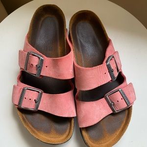 Pink Birkenstock Sandals Size 38